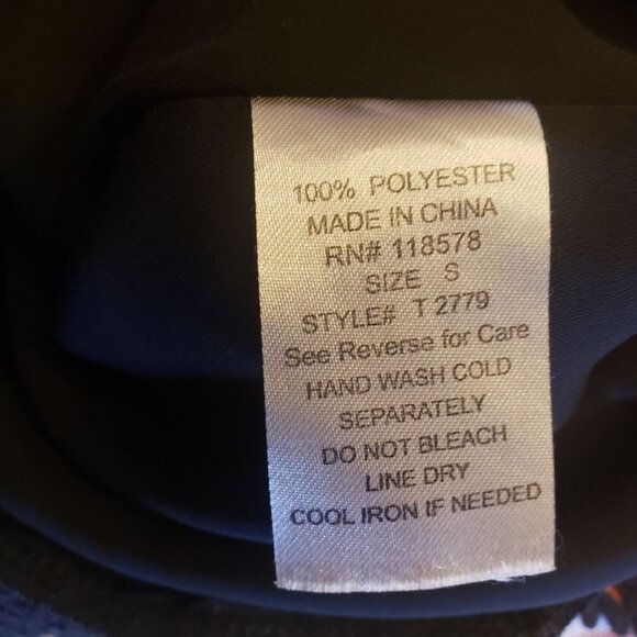 Penelope blouse size Small kimono sleeve cropped black lace trim floral - Picture 5 of 8